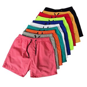 Womens Casual short Beach shorts Summer quick-drying waterproof Candy colored pants for men and women Beachwear