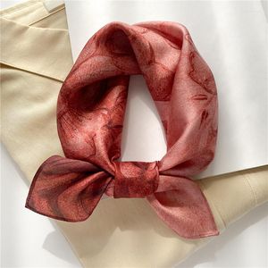 Связок дизайна маленький натуральный шелковый шарф женщин квадратный шаль.