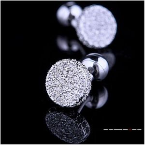 Cuff Links Kflk Jewelry Shirt Cufflinks For Mens Fashion Brand Crystal Link Wholesale Button High Quality Guests 230526 Drop Delivery Dhwsx