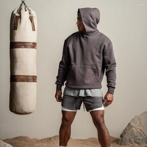 Erkek Hoodies American Style Polar Hoodie Erkek İlkbahar ve Sonbahar Gevşek Sweatshirt Büyük Boy Boyut Omuz Fitness Basketbol Üniforması