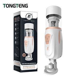 Masturbators Automatisk teleskop Airbag Men's Masturbator Cup Artificial Vagina Oral Ansal Sex Male Masturbation Machine Erotic Toys For Man 230804