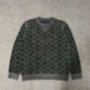 Män designer hoodie crewneck tröja dubbel jacquard brev paris kvinnor blandad färg grå s-2xl