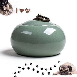 Altre forniture per gatti Urna per animali domestici in ceramica fatta a mano per cani di piccola taglia Gatti Conigli Animali Memorial Cremation Ash Funeral Burial Keepsake 230804