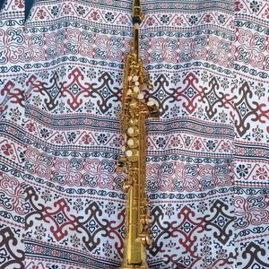 Profissional BB sintonizado soprano tubo reto saxofone lacado ouro padrão de gravação Feito em artesanato francês instrumento de jazz