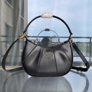 PINOK Bolsa Andorinha Couro Genuíno Bolsa Feminina Couro para Axilas Bolsa Meia-Lua Moda Versátil Grande Capacidade Bolsa Feminina Commuter Carteira Bolsa Tote Bag Venda carregar