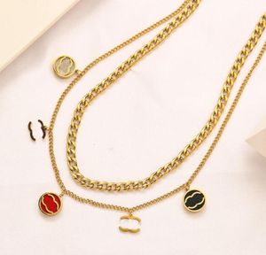 Designer Chokers Necklaces Luxury Brand Letter Stainless Steel Necklace Fashionable Women 18K Gold Plated Collarbone Chain Jewelry Fashion Accessories