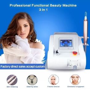 Portable Q-Switched Nd Yag Picosecond Laser Machine - Versatile Carbon Peel and Tattoo Removal Device for Pigments Removal 1064nm 532nm 1320nm 755nm