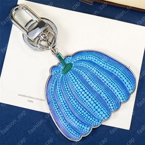 Fashion Pumpkin Shape Keychains Luxury Designer Key Ring Womens Charm Heart Shaped Key Chain Mens Gold Keyring Car Ornament Keychain 8 Style