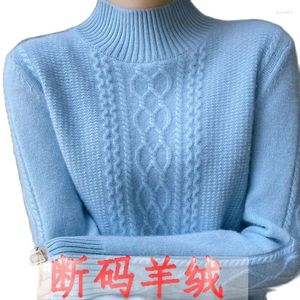 Kobiety swetry jesienne zima kaszmirowy sweter moda moda swobodna półka na szyi koszulę dna dno luźna szczupła top