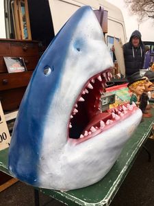 Decorative Objects Figurines Home Garden Creative Decor Great White Shark Garden Art Great White Garden Art Decoration To Gardens And Swimming Pools 230804