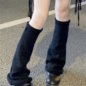 Calzini da donna Lolita giapponese dolce ragazza scaldamuscoli in maglia palla di lana lavorata a maglia copertura del piede Cosplay inverno Punk scaldamuscoli Y2k