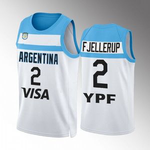 2023 Argentina Basketball Jerseys 7 Facundo Campazzo 5 Manu Ginobili 4 Luis SCOLA 29 Patricio GARINO 14 Gabriel DECK 12 Marcos DELIA 20