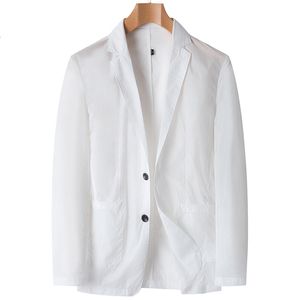 Men's Suits Blazers Spring Summer Fashion Trend Summer Mens Thin Sunscreen Suit Korean Version Slim Single-Layer Bag Edge Suit Jacket 230804