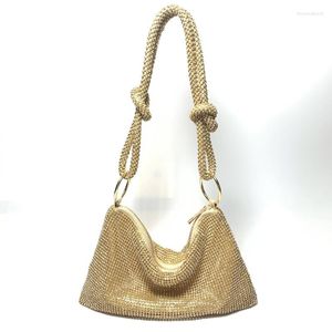 Вечерние сумки модное узабочное узел женщин дизайнер плечевиц бриллианты леди сумочки роскошные хрустальные сумки блеск кошелек сцепления