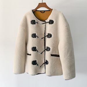 Jaquetas femininas Faux Shearling Coat toteme Tamanho Y1SW
