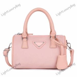 Pink Barrel Bag Brand Designer Hobo Bags Fashion Shoulder CrossBody Bag Women Nylon Luxury Handbags Tote Classic Female Shopping Purses 230805