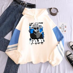 Erkek Hoodies Harajuku Anime Jujutsu Kaisen Gojo Satoru Pullover Komik Karikatür Moda Kış Kırüş Büyük Boy Sweatshirt Hoody