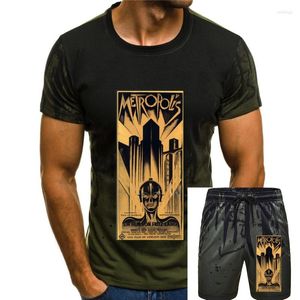 Men's Tracksuits A Futuristic 20S Poster For The Great Silent Film Metropolis Printed On T Shirt