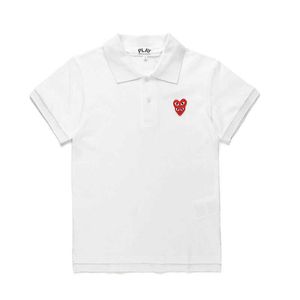 Udostępnij Partner Zagraj w mody Mens T-shirts Designer Red Heart Shirt Casual Tshirt Bawełny haft krótkie rękawie Summer T-Shirtrraj8