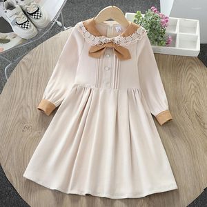 女の子のドレス秋の子供たちのための女の子の服プレッピースタイル学校のティーンエイジャー服を子供子供ベビーパーティーの衣装6 8 10 12年