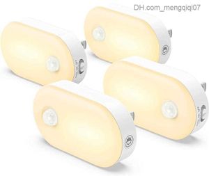 Lampy Shades Night Lights 2022 Motion czujnik LED LED Wtyczka Dimmable Inteligentna lampa ścienna dla dziecka Kids Korytarza sypialni Z230805