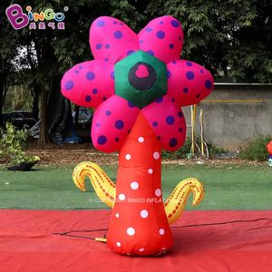 wholesale 2.5M Height Event Advertising Inflatable Colorful Flower Inflation Plants Models For Shopping Mall Decoration With Air Blower Toys Sports