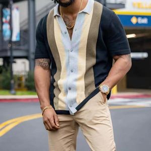 Мужская половая рубашка мужская рубашка для рубашки с ланемта-ладель-отворотом для летней футболки для летней футболки мода роскошная одежда S-3XL 230804