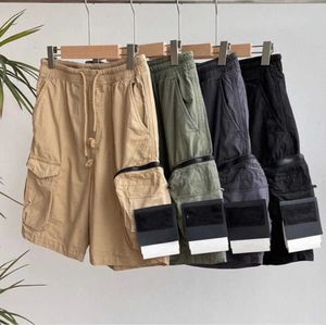 Herrdesigner shorts pockets arbete femdelar byxor kvinnor sommar tröjor multifunktion lår korta avslappnade lösa high street stenar ö fritiden 662ess