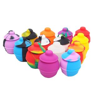 35ML Honeybee Honey Jar Bee Insects Container Ultimate Nonstick Silicone Containers Silicone Box For Liquid Cream Storage