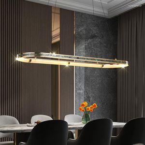Pendant Lamps Dining Room Chandelier Modern Simple Table Bar Cafe Light Luxury Art Colored Lights