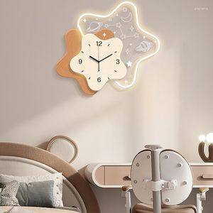 Wall Clocks Illuminated Home Clock Deco Silent Digital Living Room Relogio De Parede Decoration Items