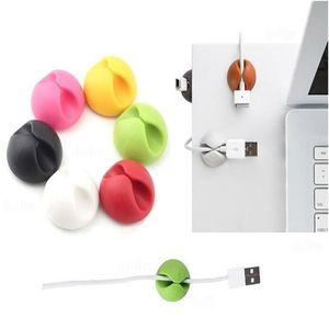 Desk Drawer Organizers Wholesale Winder Organizer Clip Tidy Organiser Wire Cord Usb Charger Holder Secure Table Drop Delivery Offi Dhbyw