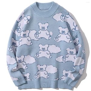 Men's Sweaters Knitted 2023 Mens Winter Sweater Jumper Women Pullover Male Female Knit Top Long Sleeve Ladies Clothing Kawaii Pink Wool