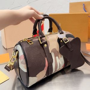 crossbody väska lyxväska designer handväskor kvinnor mini kudde axel väska damer handväska mode klassisk brun blomma korskropp