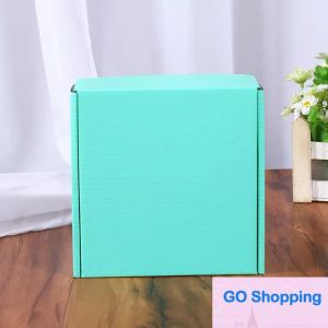 15*15*5cm Corrugated Paper Boxes Colored Gift Packaging Folding Box Square Packing BoxJewelry Packing Cardboard Boxes Wholesale
