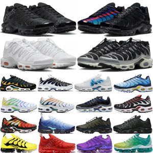 2023 tn plus terrascape Scarpe da corsa tns uomo donna Toggle Lacing Olive Triple Black Reflective Gold Clean White University Ice Blue Hyper Jade sneakers da ginnastica