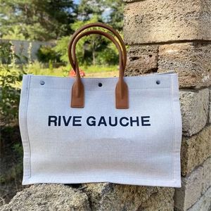 2023 Women Totes handbag Rive Gauche Tote shopping bag handbags top linen Large Beach bags Designer travel Crossbody Shoulder satchel Wallet