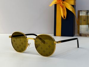 Óculos de sol redondos Designers de sol para homens textura leve Textura dupla nariz moldura de metal de primeira classe Class de estilo elegante óculos de sol mulheres lentes de lente de lente de luxo