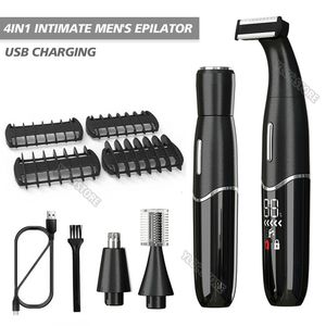 Epilatore Aree intime Taglio di capelli Rasoio di precisione Uomo Linea bikini Sensitive Razor Balls Uova Peli pubici Rasatura Trimmer Viso Barba Clipper 230804