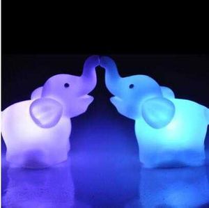 Lámparas Sombras Elefante Lámpara LED Cambio de color Luz nocturna Atmósfera para niños Bebé Cabecera Dormitorio Decoración Niños Regalo Lámpara linda Z230805