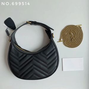 Marmont underarm shoulder bag chain Crossbody Bags Luxury designer mini half moon shaped hobo bag backpack the tote bag Ophidia G69950