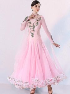 Сцена Wear 2023 Ballroom Waltz Modern Dance Dress Swares Standard Dancing Одежда Tango 8220