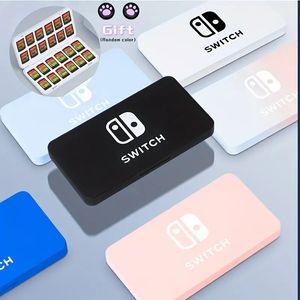 För NS Switch OLED Game Card Storage Box Hard Shell Protective 24 Game Cards Holder Fall för Nintendo Switch / Switch Lite