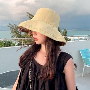 Geniş Memlu Şapkalar Nefes Alabilir Kova Şapkası Kamp Hafif Tersinir Kadın Güneşi Katlanabilir UV Koruma İdeal