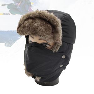 Cycling Caps 3 Outdoor Hats Winter Balaclava Ski Trapper Neck Guard Protection Ear Flap Travel