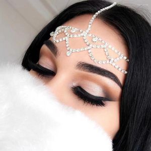 Haarspangen Böhmische Braut Hochzeit Strass Hängende Bleikette Damen Party Abendessen Ultra Flash Kristall Kleid Feiner Schmuck Großhandel