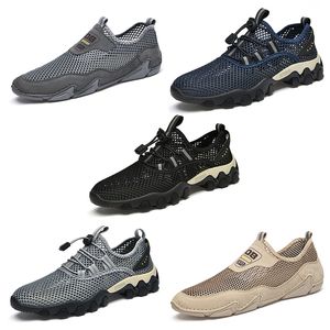 2023mesh light style mountain casual shoes men black grey brow bule beige breathable mens trainers outdoor sports sneakers