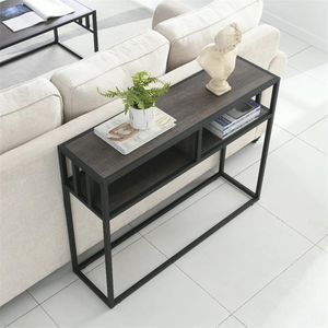 Living Room Furniture American porch table metal wrought iron long bedroom office el display table narrow side256r