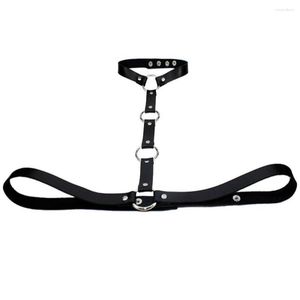 Halsband 2023 Mode Körper Leder Harness Bondage Aussage Halsketten Frauen Strand Kragen Goth Schulter Halskette Partei Schmuck