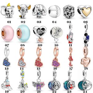 S925 Sterling Silver Charm Pendant Heart -shaped Gratitude Mother Love Mother Densely Inlaid The Tilt Heart Pandora DiY Accessories Beads Free Shipping